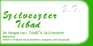 szilveszter tibad business card